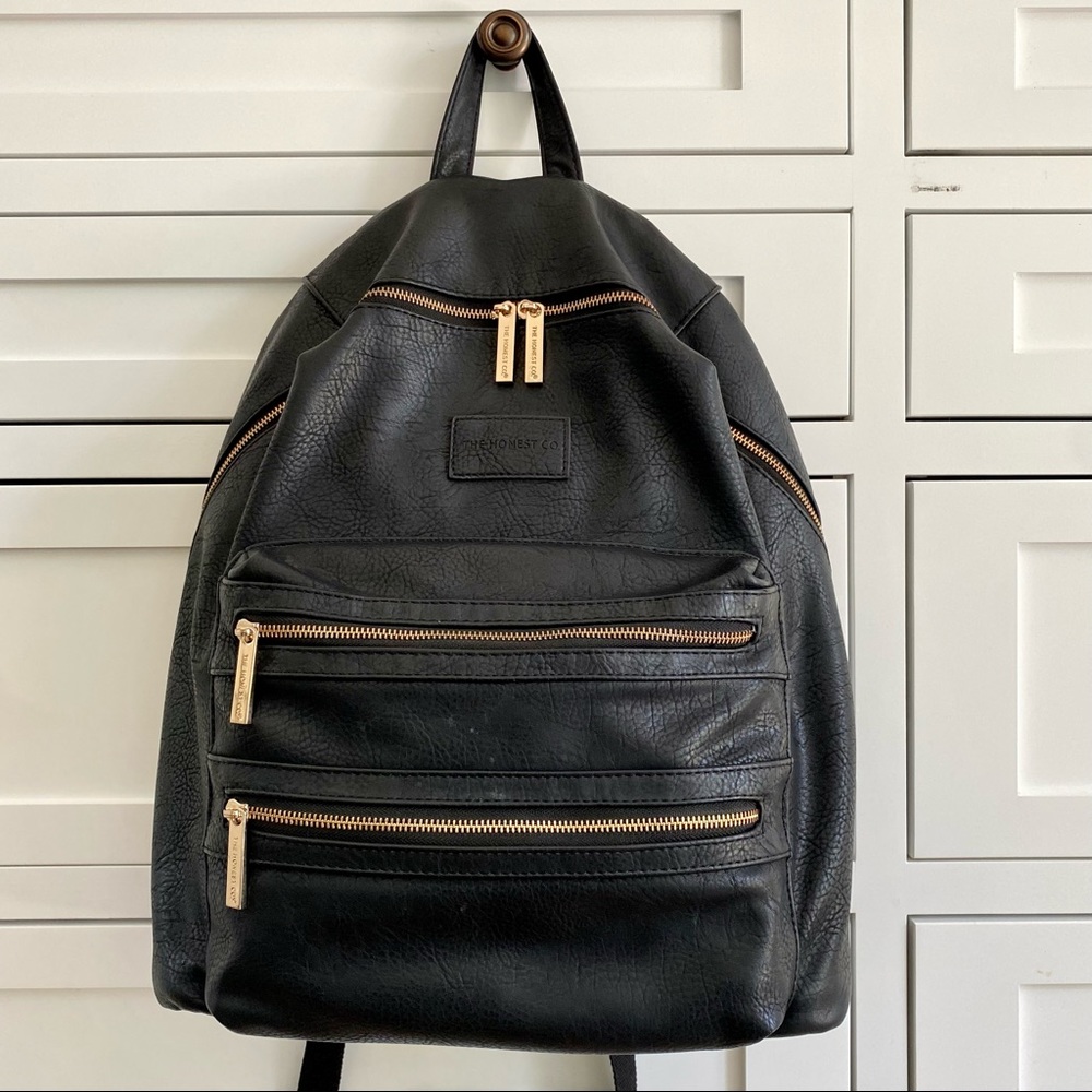 {EUC} HONEST CITY BACKPACK - Black & Gold (Mom baby dad diaper bag)